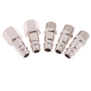 5Pcs 1/4" Bsp Femal/Male Air Compressor Connectors Quick Release Fitti FU