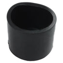Rubber caps 40-piece black rubber tube ends 10mm round