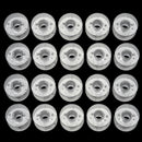 20X Clear Plastic Domestic Sewing Machine Empty Bobbins Spool For Brother Elna