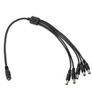 5X(Splitter Cable Adapter Female / Male for DC12V CCTV DVR N1Q3)
