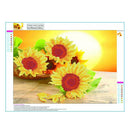 5D Diamond Painting DIY Sunflowers Embroidery Round Rhinestone Cross Stitch