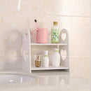 Wood Storage Rack Cosmetic Storage Shelf Heart-Shaped Corner Racks Holder K