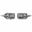 2Pcs LED motorcycle mini turn signal light blinker indicator lamp amber3cd