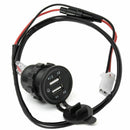 12V/24V 3.1A Car Cigarette Lighter Socket Dual USB Charger Adapter LED Voltmeter