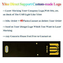 5 pcs USB Light Keychain Super Bright 6 LEDs Mini USB Light Lamp with Smart M4G2