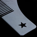 Beard Shaping Comb Stainless Steel Beard Shaping Tool Beard Modeling Templa