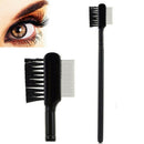1pc Steel Eyebrow Eyelash Dual-Comb Extension Brush Metal Comb Makeup Tool  JR