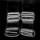 2 Pairs Adjustable Invisible Transparent Clear Bra Shoulder Strap For/Woman ES