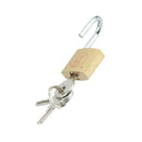 Brass Padlock Locker Long Shackle Suitcase Toolbox w/ Key 20mm