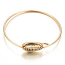 5pcs Boho Bracelet Tassel Shell Stone Pendant Bangles Women Beach Jewelry A