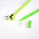 1Pcs random color 16.5cm 0.5mm Cute cartoon panda plastic pen black bamboo neME