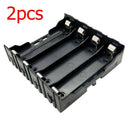 2pc 18650 Battery Box Holder Batteries Case cover Pole Black Cell in parallel