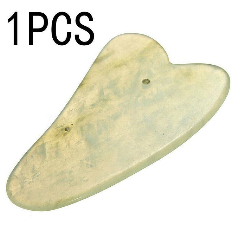 1x Gua Sha Facial Body Massage Chinese Medicine Natural Jade Board Scraping Tool