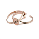 8 Pieces Brass Wristband Fashionable Adjustable Valentine's Gift