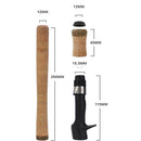 Fishing Rod Composite Cork Reel Wheel Seat Handle DIY Lure Rod Handle Set A