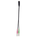 3.5mm Stereo Audio Female to 2 Male Headphone Mic Y Splitter Cable Adapter