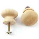 20Pcs 33Mm Round Wooden Cabinet Knob Cabinet Drawer Drawer Door Handle Furn