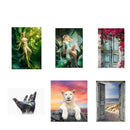 DIY 5D Door Flowers Diamond Painting Embroidery Cross Stitch Kit Room Decor