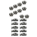20pcs Anique Alloy Round Cord Locks Toggles Cordlock Stopper Stops DIY