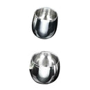 Stainless Steel Coffee Cup Beer Mug Coffee Mug Milk Cup Curved 120ml+200ml