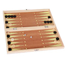 Folding 15.3 Inch Wooden 3-in-1 Chess, Checkers and Backgammon Game Set,