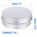 30 Pack Screw Top Round Metal Lip Balm Tins Containers Lids (1oz) C3W7