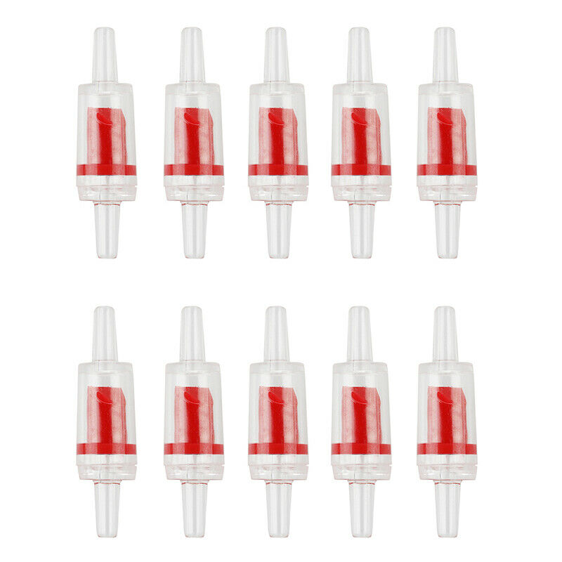 10 x One Way Check Valve Co2 Aquarium Air Pump Airline A7X4