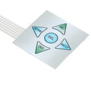 5 keys Matrix array 1x5 membrane switch keypad keyboard control panel 40*4 Gw