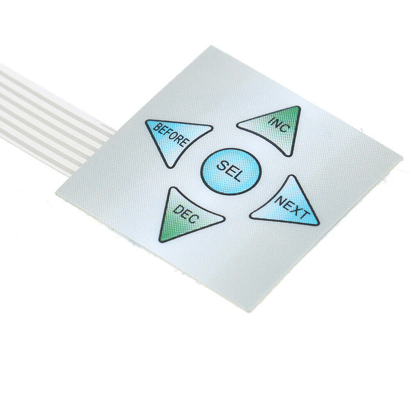 5 keys Matrix array 1x5 membrane switch keypad keyboard control panel 40*4 Gw