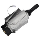 Portable Creative Fashion Three Folding Wine Bottle Sun-rain Umbrella(Black Q8Y1