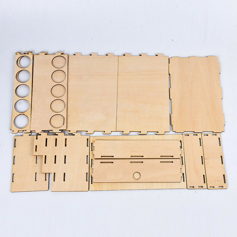 DIY Wooden Paint Rack Ink Storage Organizer 15-grid with drawer organizer