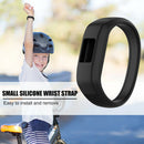 Silicone Wrist Strap Watch Band Replacement for Garmin Vivofit JR2 (Black) A
