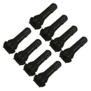 Snap-In Standard Length Black Rubber Valve Stem (TR413) 8-Pack for Tubeless T7G9