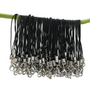 100pcs Black Mobile Cell Phone Charm Nylon Lanyard Cords With Lobster Clasps New