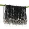 100pcs Black Mobile Cell Phone Charm Nylon Lanyard Cords With Lobster Clasps New