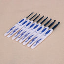 8pcs Blue and White Porcelain Handle Aluminium Crochet Hooks Knitting Set