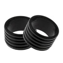 2Pcs Badminton Tennis Racket Handle Grip Ring Protector Band Overgrip Black