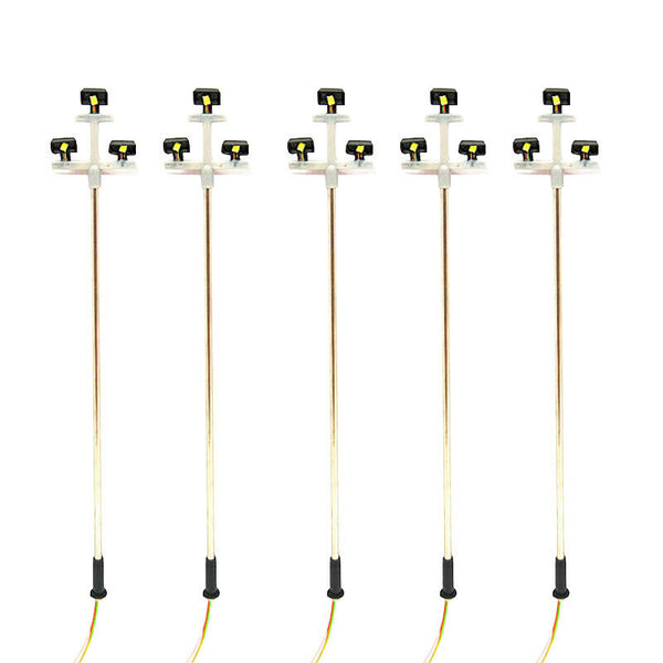 3Led Street Lamp 1:100 Ho Scale Led Street Light Scenery Mini Lamppost For  I2M4