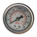 Fuel Pressure Regulator Gauge 1/8 NPT White Back 0-160 BAR/0-160 PSI