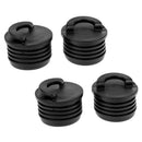 4Pack Plastic Universal Boat Scupper Stopper Bungs Drain Holes Plugs Black