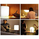 Rechargeable LED Mood Lighting,Multi-color Night Light Wooden Foldable Book
