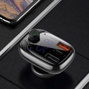 Bluetooth 5.0  Car Charger Adapter Dual USB Type-C TF Card 3 Ports Fast Charge