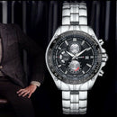 Nary Men Watches Quartz Black Analog Watch Men Casual Leather Business Wate