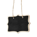 12pcs/lot Hemp Rope Hanging Rectangle Chalkboards Mini Chalk Writing Materi S7D1