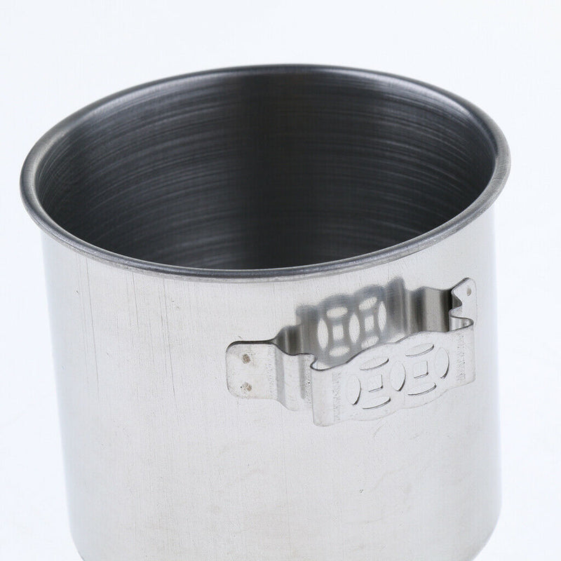 Stainless Steel Food Water Cup Feeder Feeding Dish For Parrot Bird Parakeet