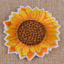 Sewing Patch Shimmery Sunflower Clothes Craft Applique Iron-On/Sew-On 10pcs DIY