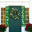Lucky St. Patty's Day Welcome Signs Porch Signs Front Door Home Decor Party Acce