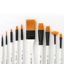 Professional Paint Brush Set 10 Pack Paint Brushes Artist Brushes Nylon Hair