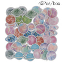 45Pcs Planner Diary Planet Stickers Stationery Scrapbooking Decor Journal Al BX