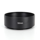 52mm metal alloy material long lens hood for Canon Nikon camera FT
